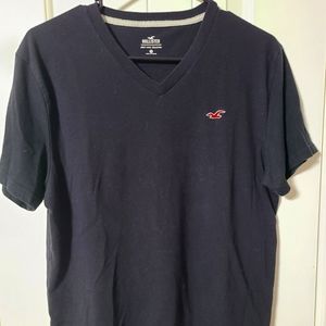 Hollister Co. Black V Neck Tee (S)